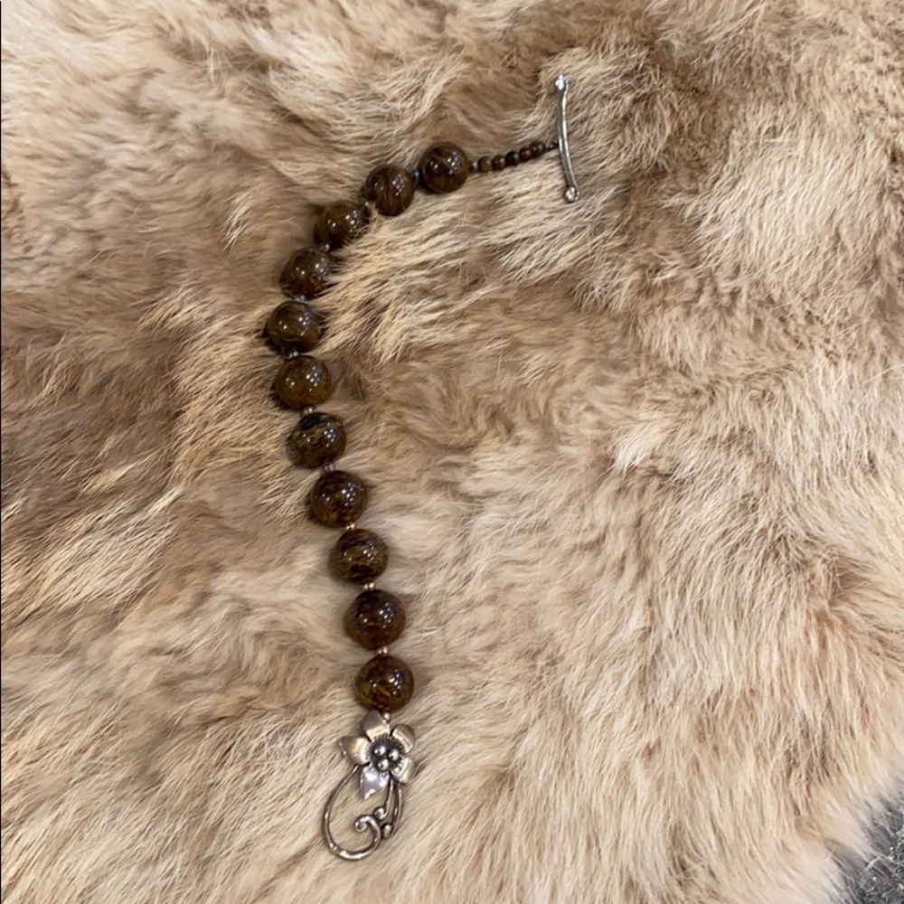 Silpada sterling silver bracelet with hued stones